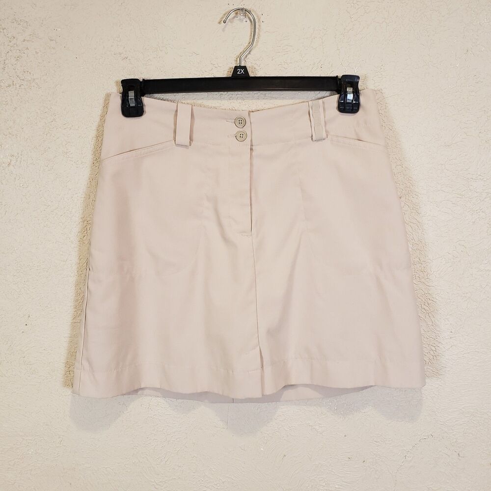 Nike golf Dri fit skort performance golf Beige Summer sports women’s Sz M